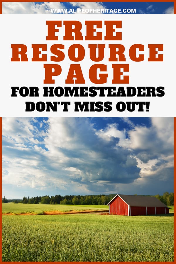 Homesteaders need help and this resource page gives so much good stuff you don't want to miss out!
