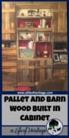 Pallet and Barn Wood Built In Cabinet | Step-By-Step Instructions