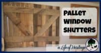 Pallets | Building with Pallets | Pallet Window Shutters | Pallet window shutters are a great addition to any room where you desire to block out light and have a rustic cowboy look.