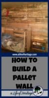 Pallets | Building with Pallets | Pallet Projects | Pallet Wall | A pallet wall designed to fit a little cowboy's dream! How to put together a pallet wall for any room in your house. Turn something old into something new!