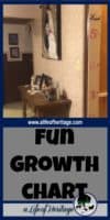 Growth Chart | DIY Growth Chart | Measure a child's growth | This growth chart is a fun and easy project that will capture the growth of your children who are growing so fast! Add it to a door, wall, or board!
