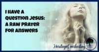 Prayer | Christian Living | Love for Jesus | Difficulties in Life | Life gives us so many questions and many times my prayer for answers is a plea for God to speak loud and clear and with no doubt left behind. God speak and let me hear.