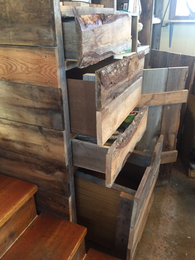 barn wood cabinets
